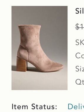 Pointed Toe Suede Ankle Bootie in Dusty Taupe